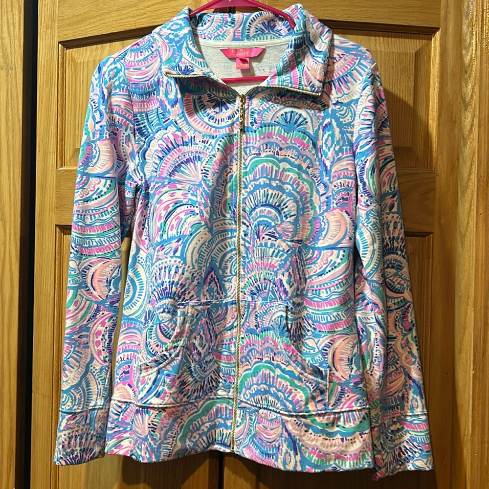 Lilly Pulitzer Leona Zip Up UPF 50 Jacket Size Small